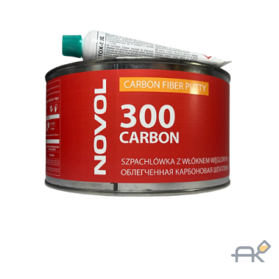Шпатлёвка NOVOL CARBON с углеволокном легкая 1л РП